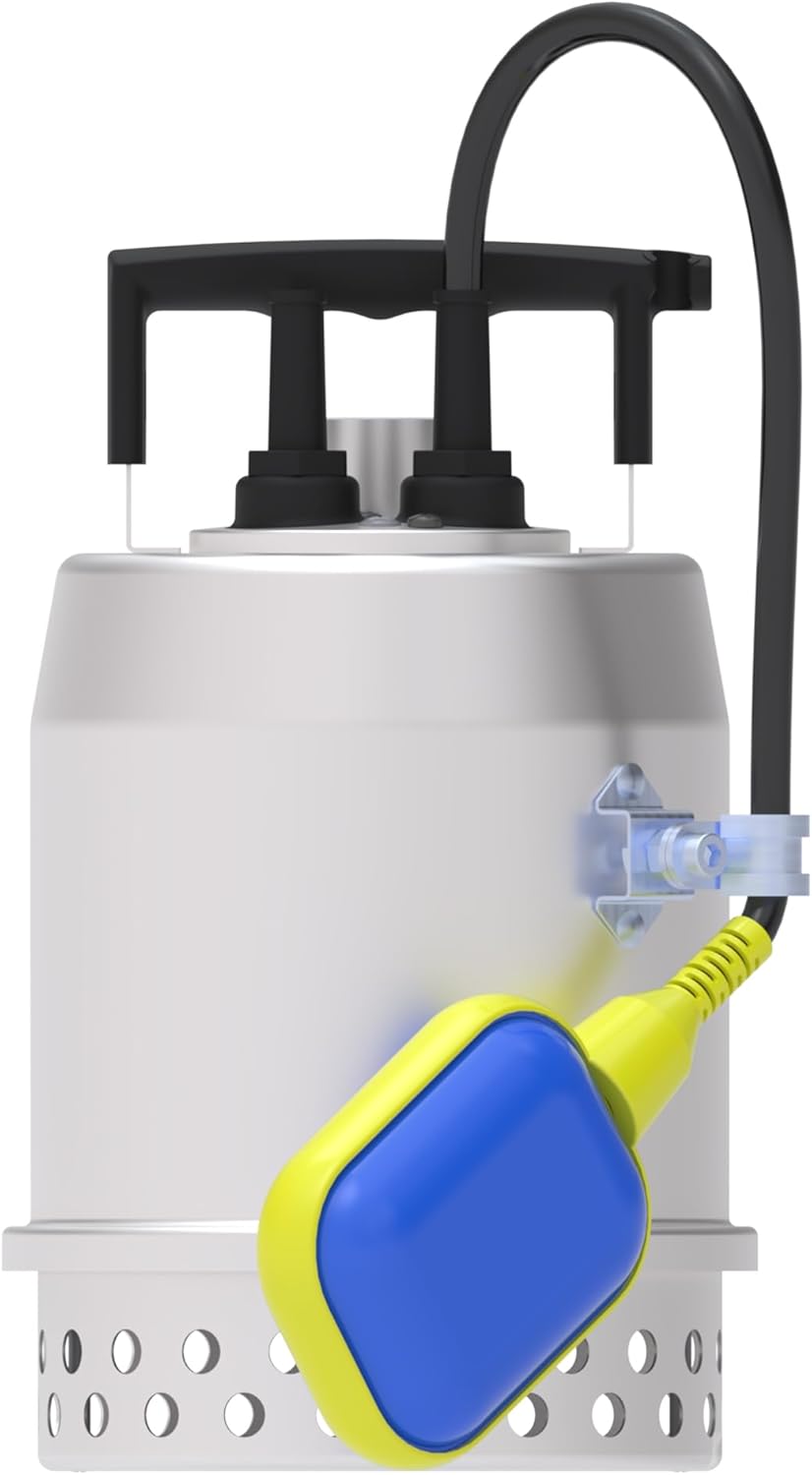 SFA - Sanisub Steel 50 A - Kellerentwässerungspumpe - Tauchpumpe für Grauwasser - Tragbar - Automati