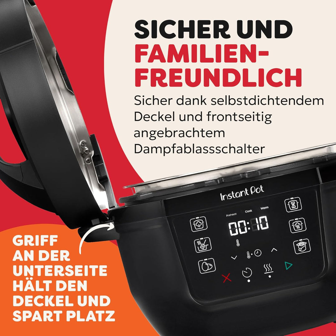 Instant Pot Multikocher, 3.8L 7-in-1 Smart Cooker - Schnellkochtopf, Schongarer, Reiskocher, Sautier