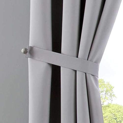 Gardinenbox Vorhänge Blickdicht »Newyork« Grau HxB 225x140 cm 2er-Pack Thermo-Gardinen Verdunkelungs