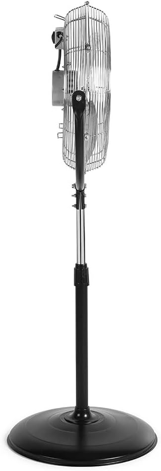 Orbegozo PWS1950 Industrieller Standventilator, 130 W, Schwarz und Silber Propellerdurchmesser: 50 c