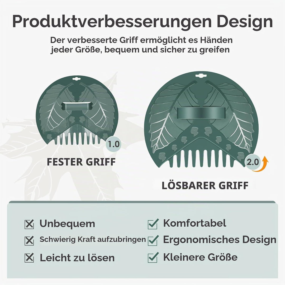 ORIENTOOLS Laubgreifer Laubkralle Laubsammler Handrechen, NEU EIN Paar ergonomisch Laubschaufeln aus