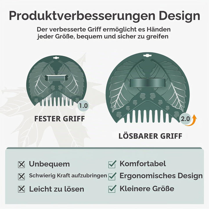 ORIENTOOLS Laubgreifer Laubkralle Laubsammler Handrechen, NEU EIN Paar ergonomisch Laubschaufeln aus