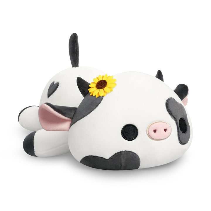 shownicer Plüschtier Kuh Kuscheltier Stofftier Kawaii Kuh Plüsch Kissen Spielzeug Milchkuh Plüsch Wu