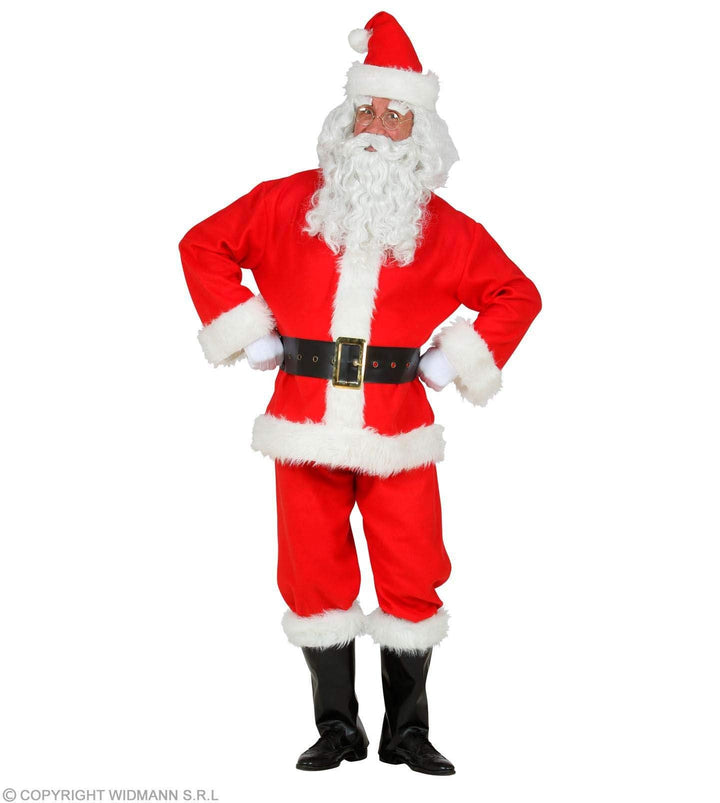 "SANTA CLAUS" (jacket, pants, belt, boot covers, hat) - (L/XL) L-XL, L-XL