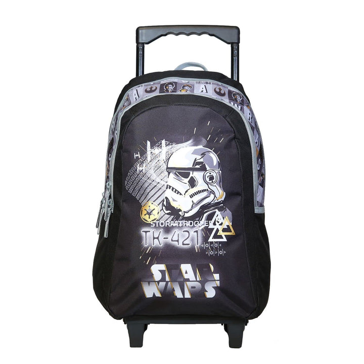 Bagtrotter Disney Star Wars Rucksack mit Rollen, Schwarz