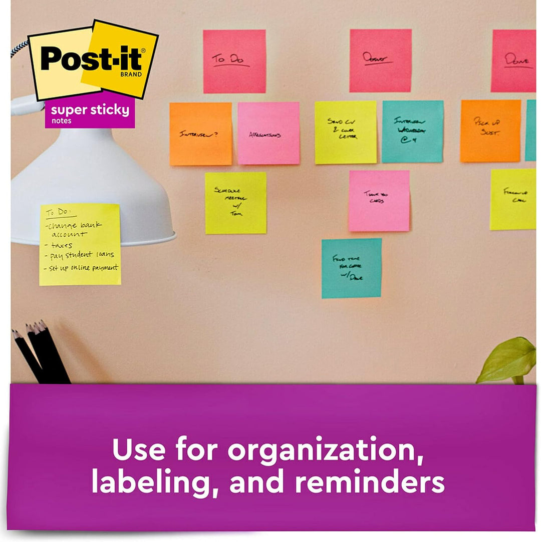 Post-it Haftnotizen, 7,6 x 7,6 cm, 15 Blöcke/Packung, 45 Blatt/Block, 2 x Klebekraft, verschiedene h