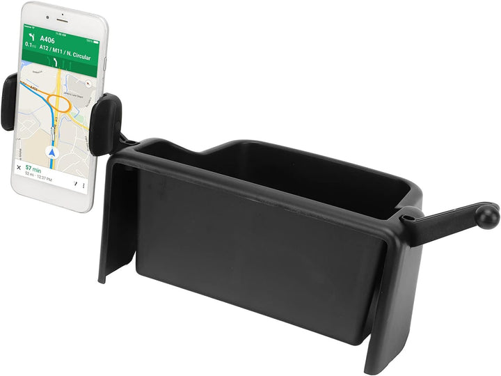 Mittelkonsole Armaturenbrett Aufbewahrungsbox mit Telefonhalter ABS Ersatz für Mustang Mach E 2021+