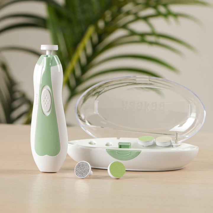 haakaa Baby Nageltrimmer Elektrisch Baby Nagelknipser Set für Neugeborene, Kleinkinder oder Erwachse