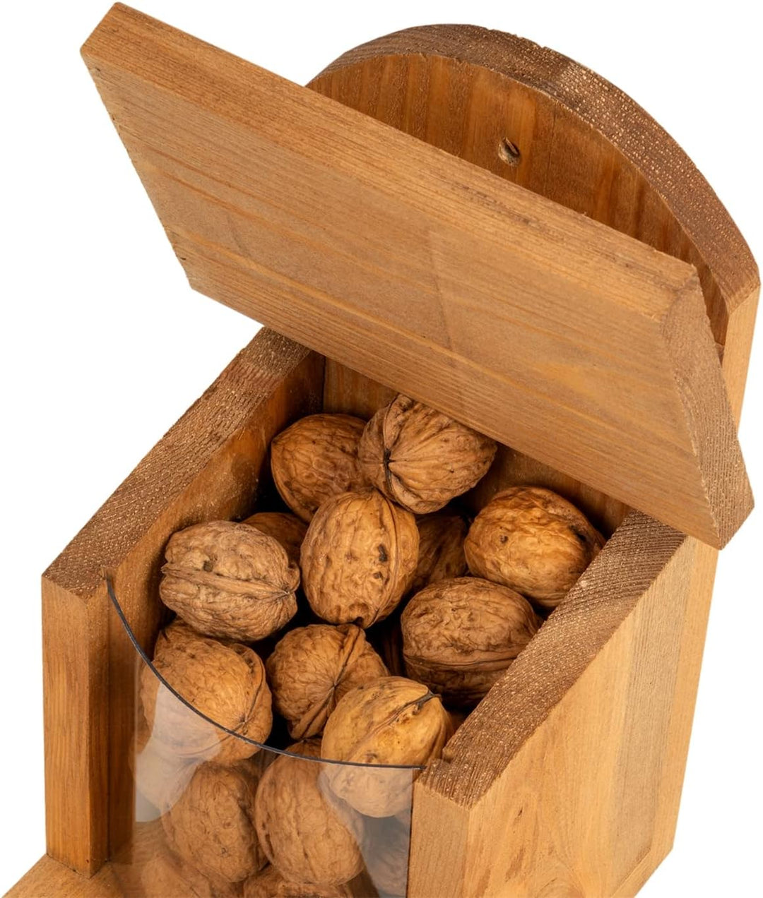 VOSS.garden Eichhörnchen Futterstation Kiefernholz wetterbeständig Futterhaus