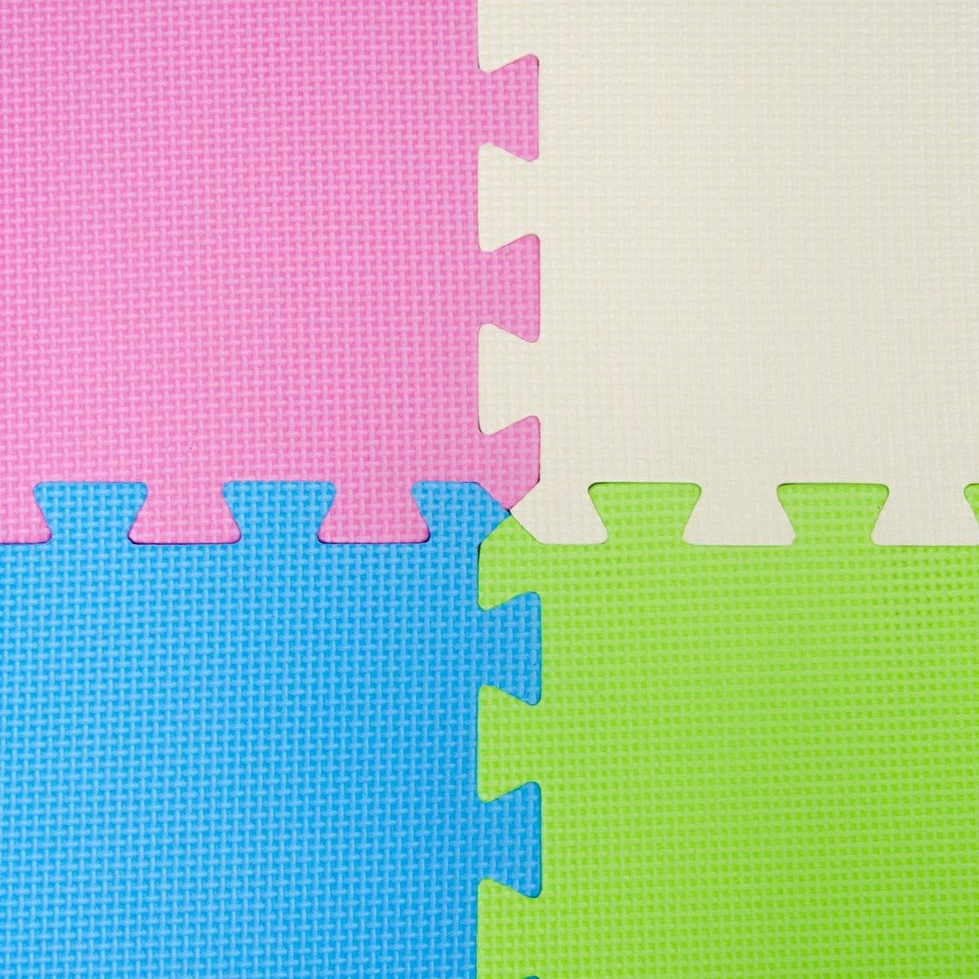 LittleTom 9 Teile Spielmatte Baby ab Null - 30x30 Schaumstoff Puzzlematte Kinder Isomatte Baby Spiel