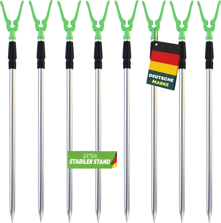 MoLife Rutenhalter Rutenständer Angelzubehör Angelrutenständer Set (8er Set), 8er Set