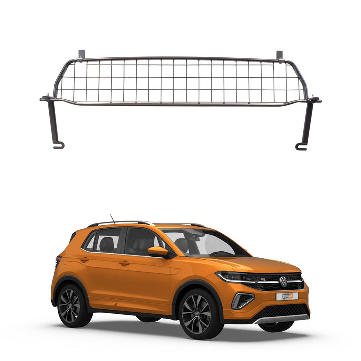 Travall Hundegitter für Volkswagen T-Cross (2018-) Fahrzeugspezifisches Hundegitter, Kofferraumschut
