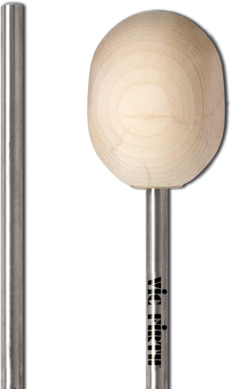 Vic Firth VicKick Bass Drum Beater- Radial - Hard Maple Head Wood, Wood