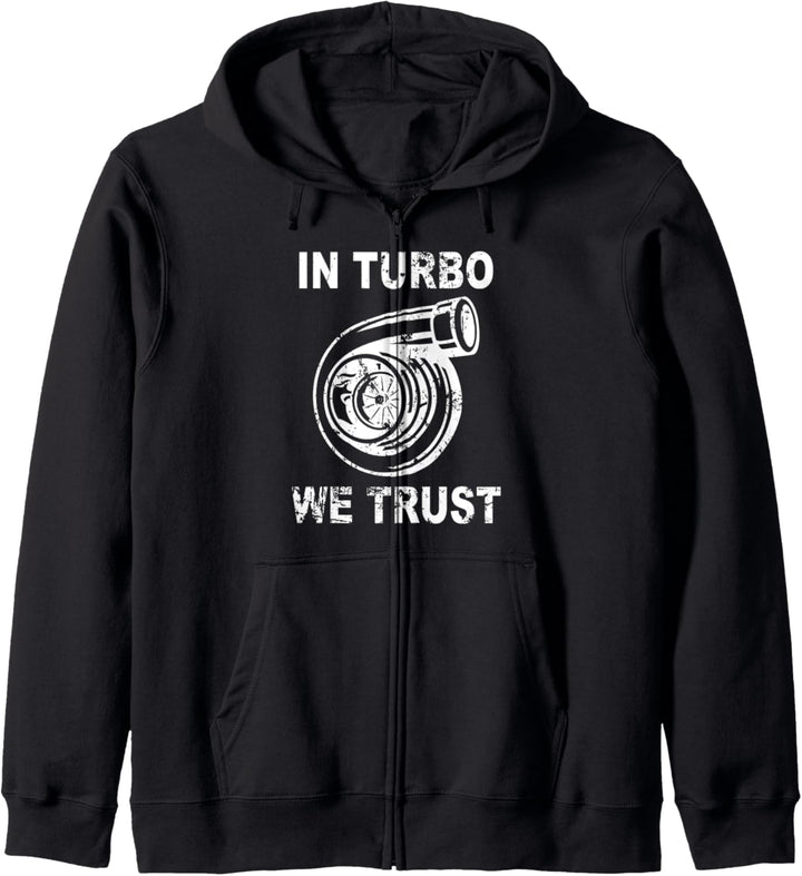 Auto Turbo - In Turbo We Trust Drag Race Racecar Turbolader Kapuzenjacke