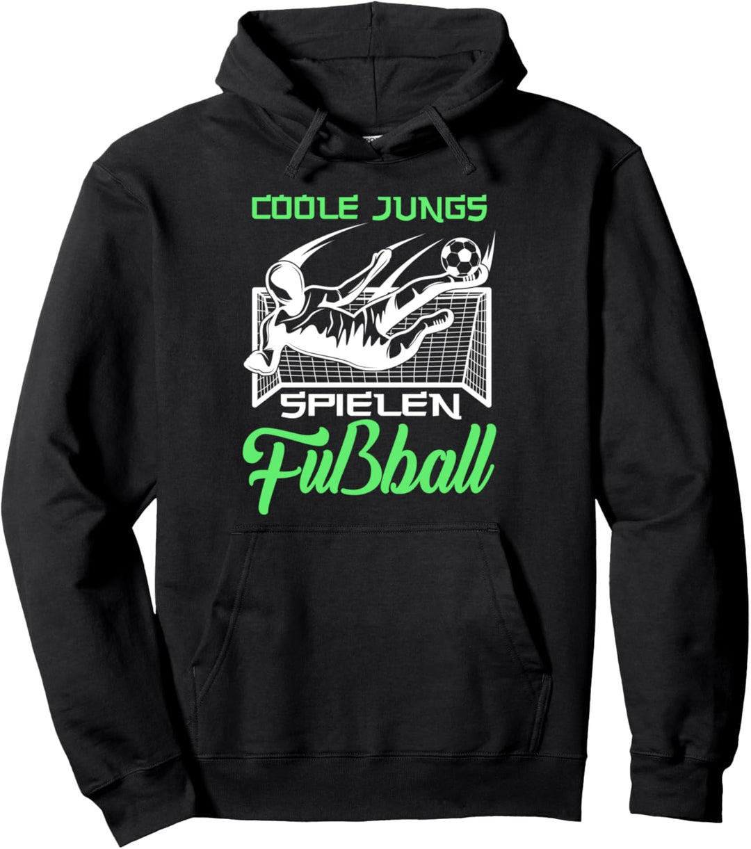 Coole Jungs Spielen Fussball Fussballer Jungs Pullover Hoodie