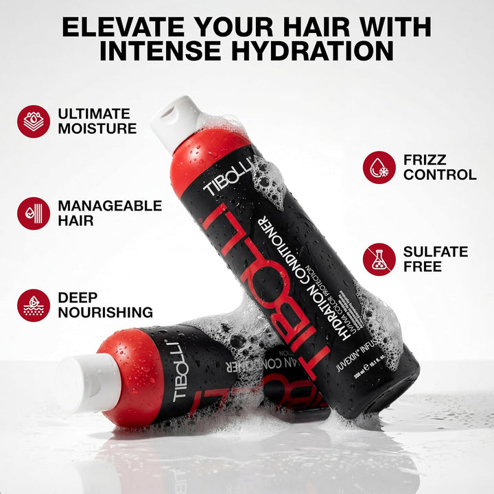 TIBOLLI Hydrating Hair Conditioner (10.1 Fl Oz/300ml) Arganöl, feuchtigkeitsspendende, reparierende,