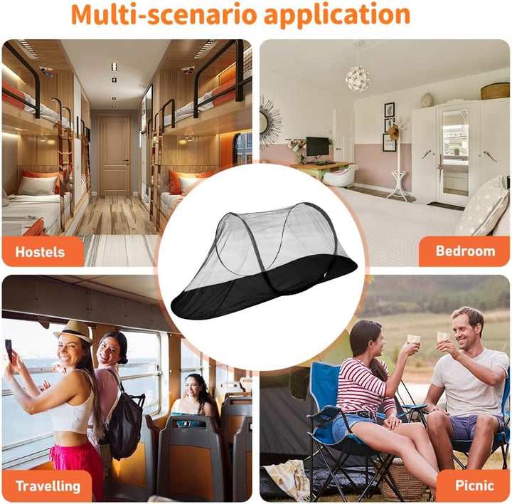 Moskitonetz Pop Up, Faltbares Moskitonetz 200x72x70 cm Moskitonetzs Reise Pop Up, Tragbares Campingz