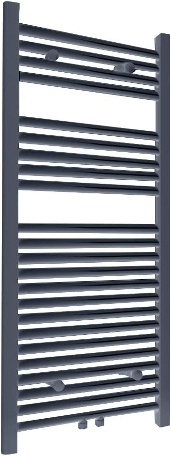 600 x 1200 mm Anthrazit mittelanschluss Badheizkörper handtuchhalter Heizkörper Handtuchwärmer Handt