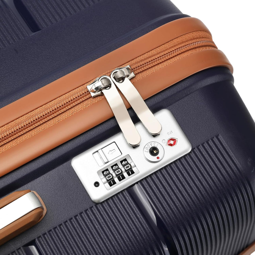 British Traveller Koffer Trolleys Set Hartschalenkoffer Reisekofferset 100% PP Handgepäck Rollkoffer