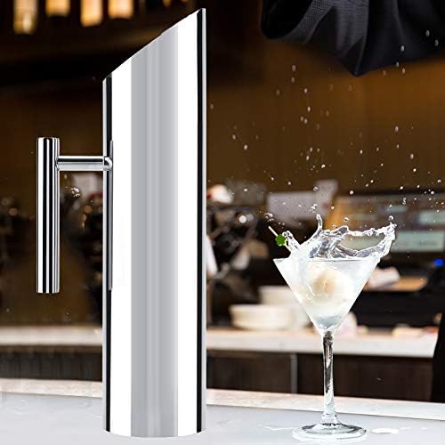 Edelstahl Wasserkaraffe mit Schutzeis, Wassertopf mit Eisschutz, Getränkekanne für kalten Saft, 2 l