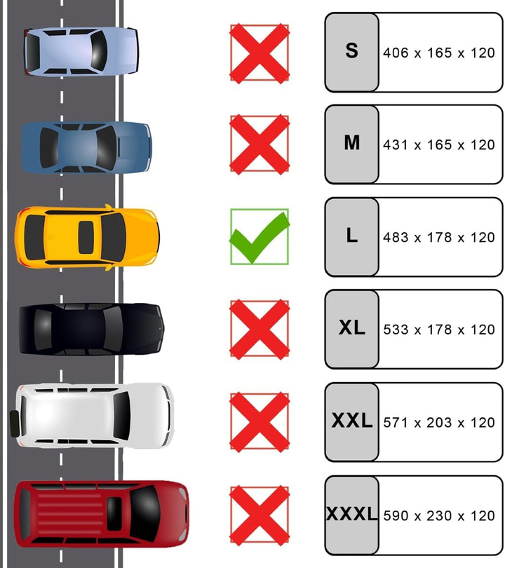 LST Autoabdeckung Outdoor Wasserdicht UV-Schutz Atmungsaktiv – Wind- & Staubdicht, Premium-Material,