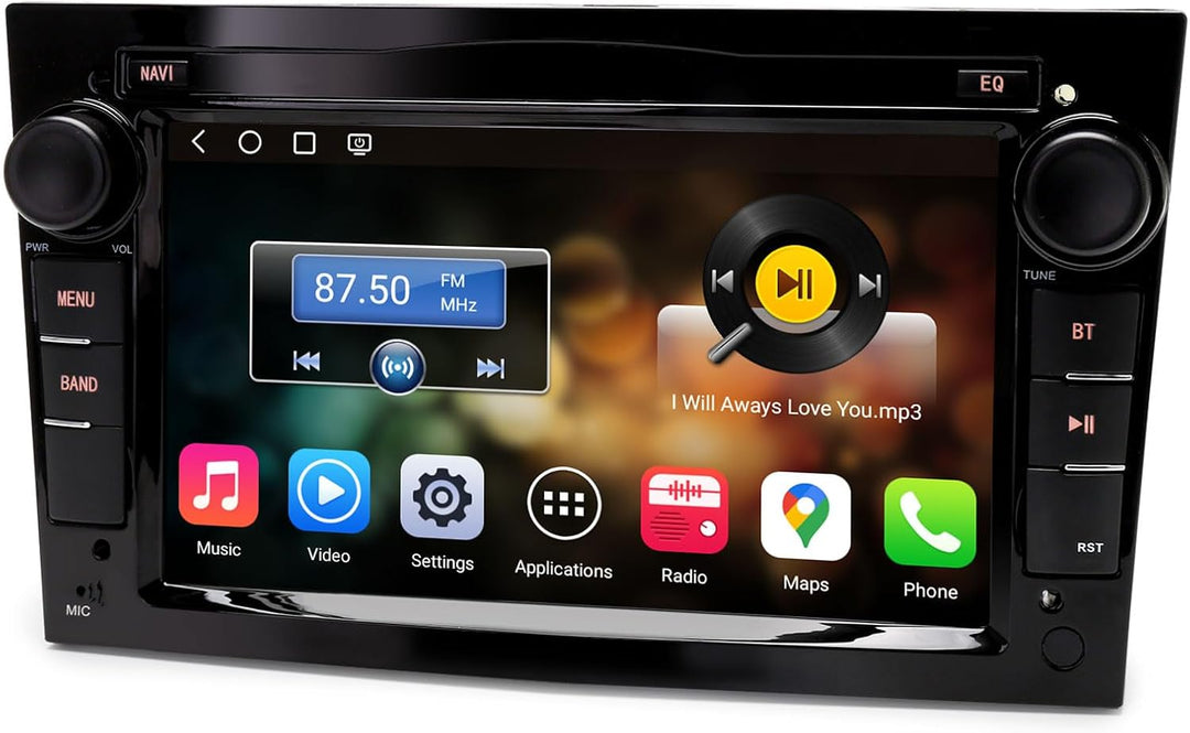Erisin 7 Zoll 8-Kern 4GB+64GB Android 16 Autoradio Bluetooth GPS Navigation für Opel Corsa D Corsa C