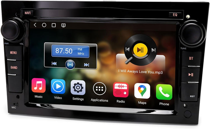 Erisin 7 Zoll 8-Kern 4GB+64GB Android 16 Autoradio Bluetooth GPS Navigation für Opel Corsa D Corsa C