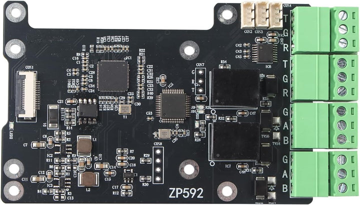 ZDE ZP592 PCIe to 2 Channel RS485 2 Channel RS232 HAT Expansion Board for Raspberry Pi 5 PCIe to RS4
