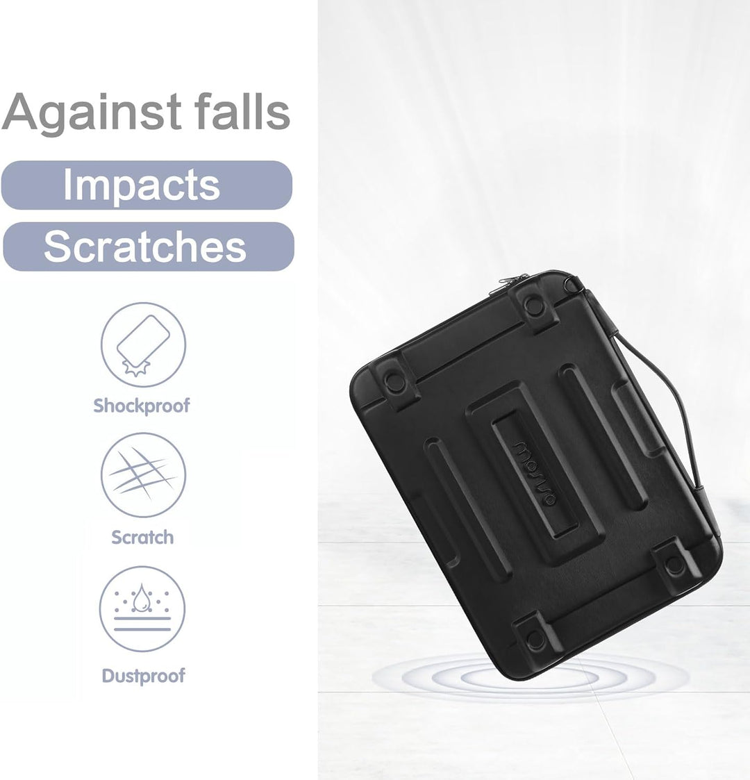 MOSISO Hartschale Laptoptasche, Laptop Schultertasche, Abstrakte Geometrische Wasserdichte Tragetasc