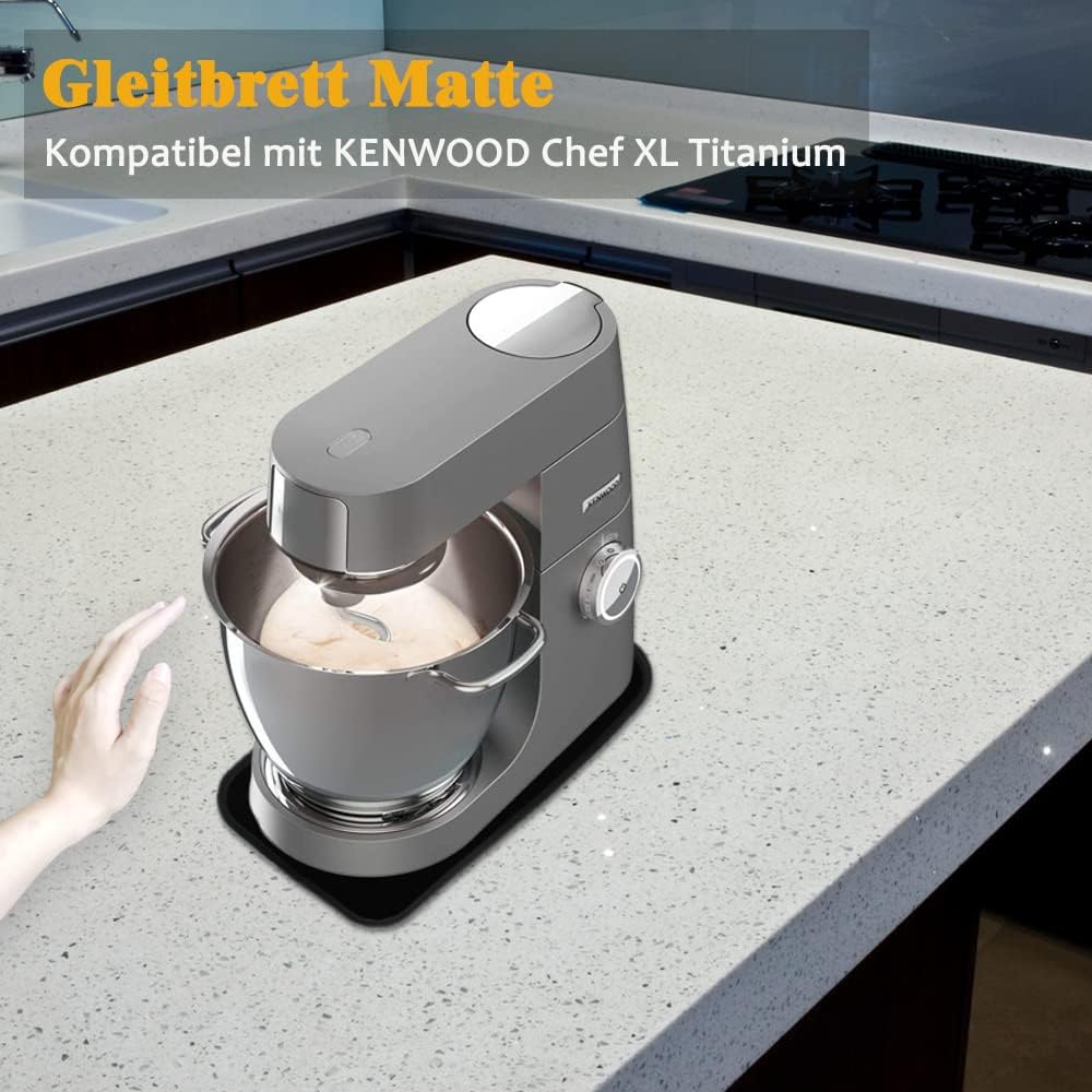 Verschiebbare Unterlage Gleitmatte für Kenwood Chef XL Titanium Küchenmaschine - Nylon Gleitbrett Ma