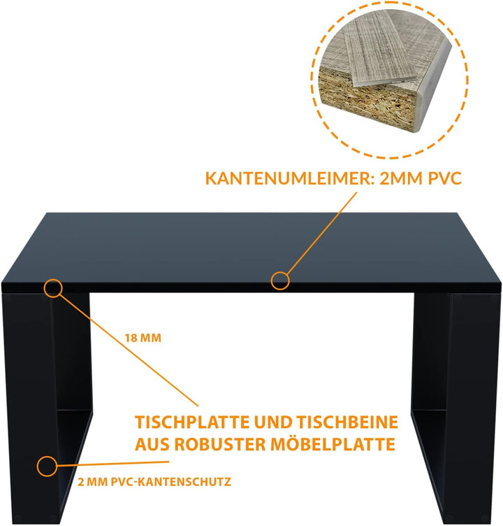 AKKE Aussergewöhnlicher Couchtisch Beistelltisch für Wohnzimmer | Kaffee Tee Wohnzimmertisch Tisch |