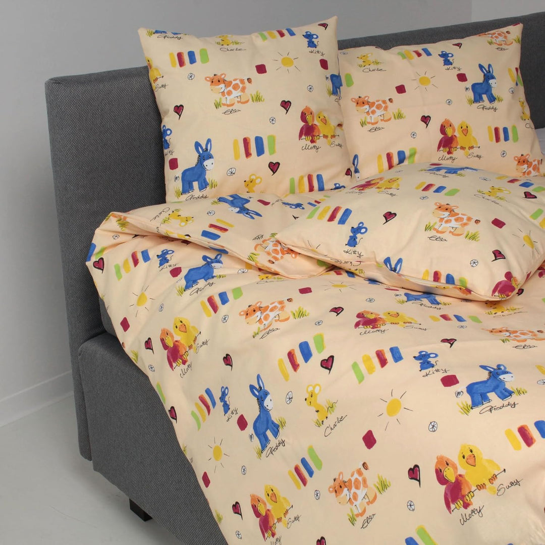 Hans-Textil-Shop Kinderbettwäsche Baumwolle - Bettwäsche, Kinder, Baby, Mädchen, Jungen, Kinderbett,