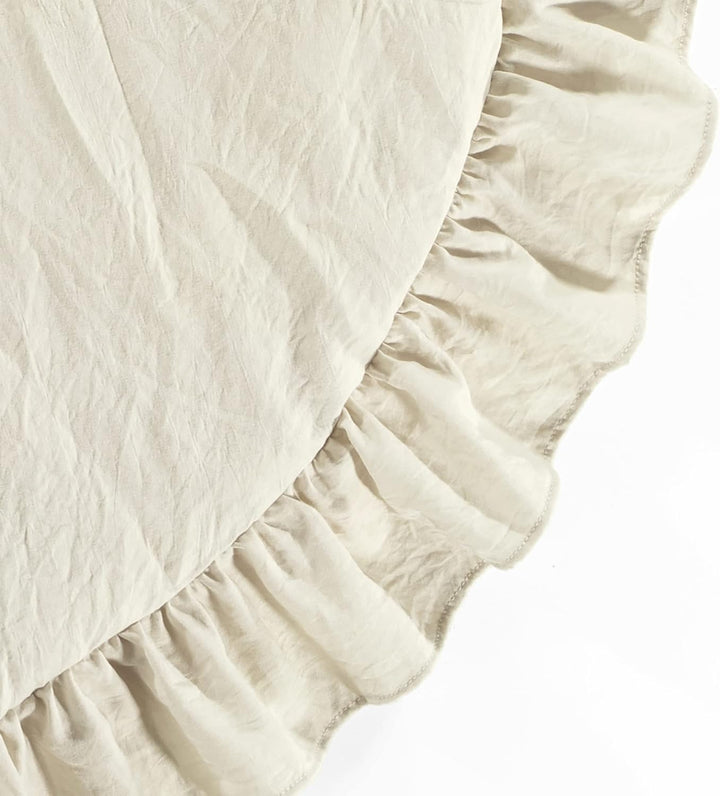 Lush Decor Baby Runde Rüschen-Spielmatte, 91,4 cm Durchmesser, neutral, Neutral