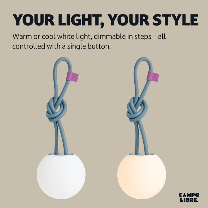 Campo Libre.® LENI I Campinglampe I flexible Outdoorlampe zum Aufhängen, Hinstellen und Montieren I