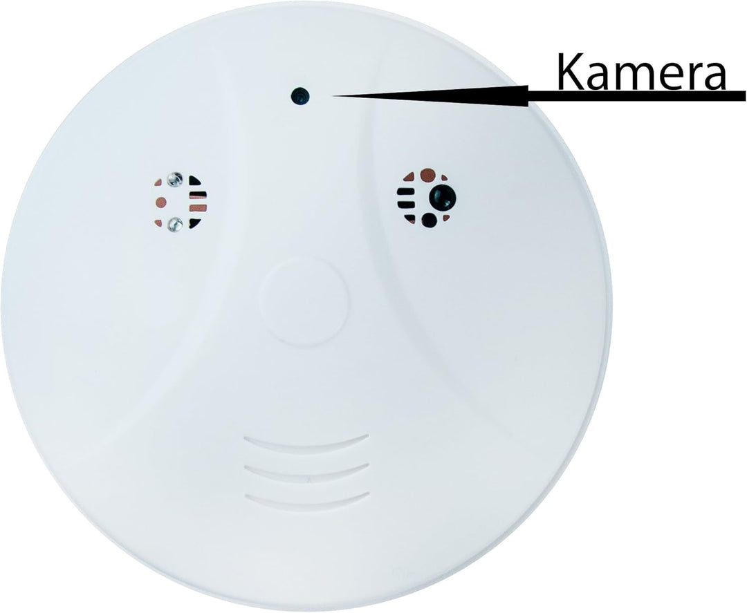 KOBERT GOODS Überwachungs-Kamera SM01 Decken Rauchmelder-Attrappe mit 2 Megapixel Mini-Kamera 1280x9