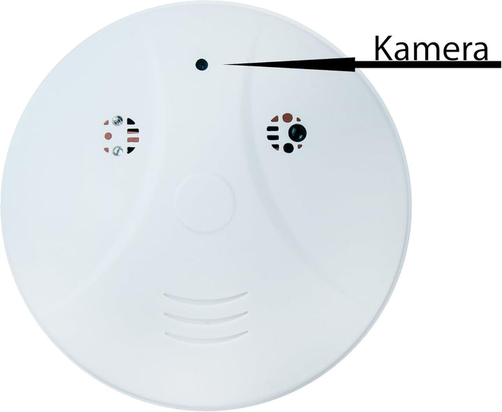 KOBERT GOODS Überwachungs-Kamera SM01 Decken Rauchmelder-Attrappe mit 2 Megapixel Mini-Kamera 1280x9