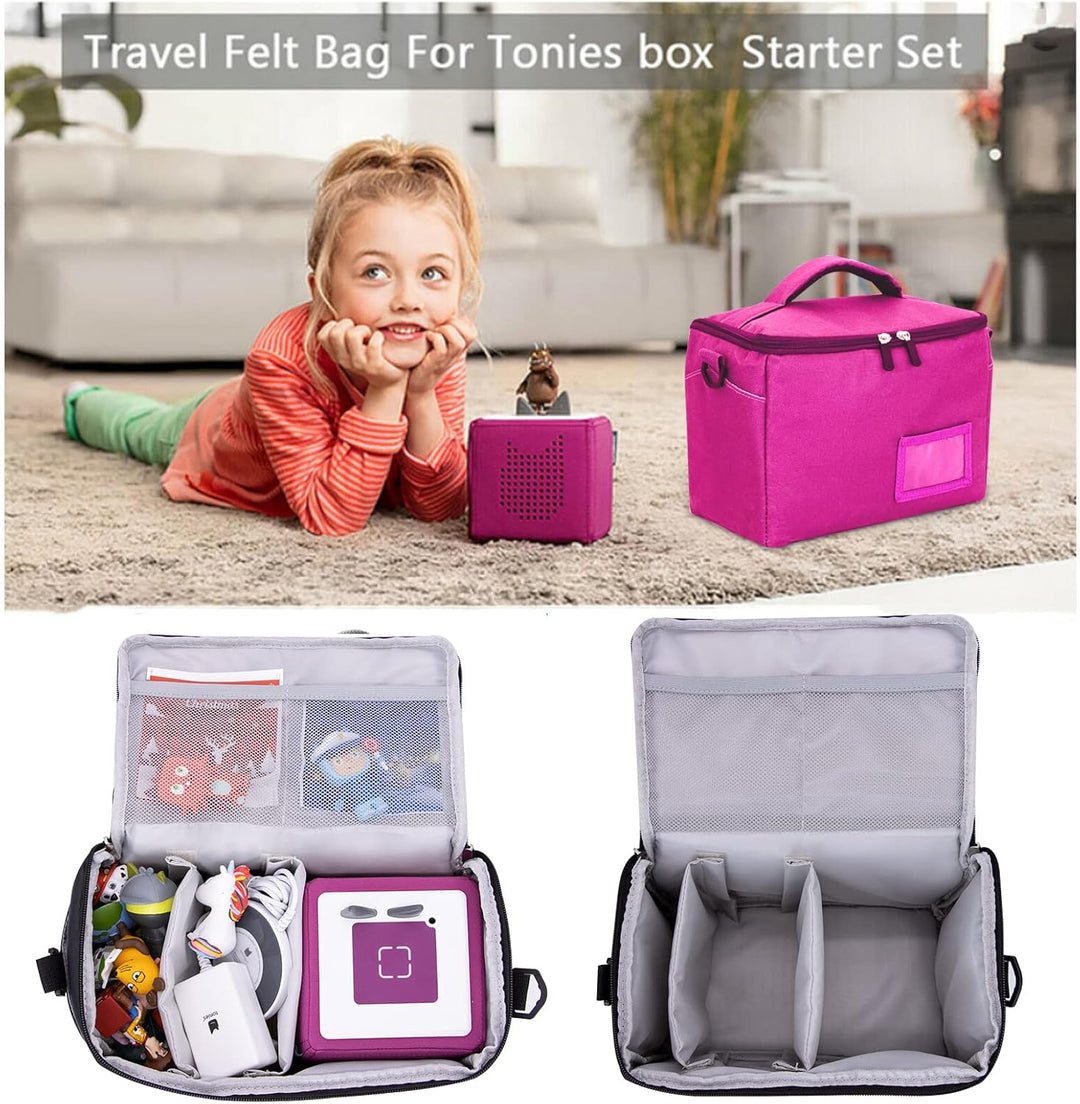 Tasche Kindergepäck viel Platz für Toniebox Figuren Tigerbox Transport Folie Hörfiguren Musikboxen M