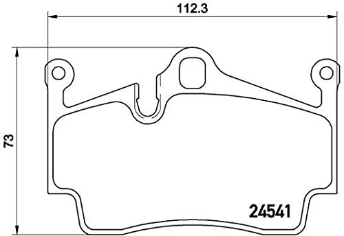 Brembo P65028 Hintere Bremsbeläge, Anzahl 4