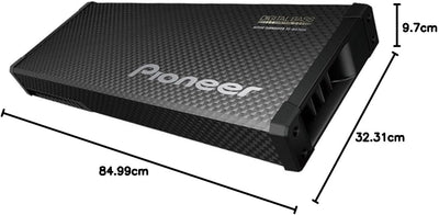 Pioneer TS-WX70DA Class-D Aktivsubwoofer mit digitaler Bassregelung für tiefedynamische Bässe (200 W