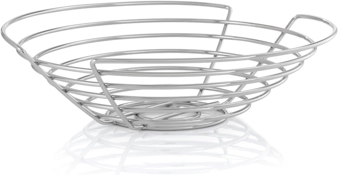 Blomus 68481 Wires Korb Ø 36 cm, Silber 10 x 36 x 36 cm, 10 x 36 x 36 cm