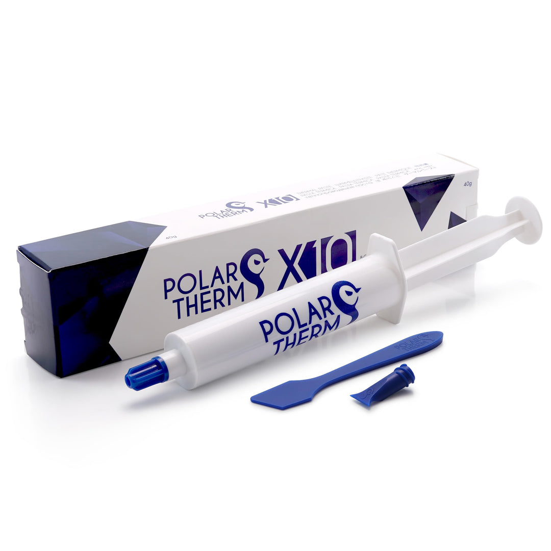 Polartherm X-10 - By Thermal Grizzly - 40g - Wärmeleitpaste für CPU & GPU - Sehr hohe Wärmeübertragu