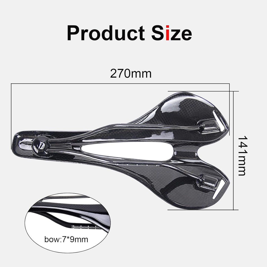 Alfa Pasca Fahrrad Sattel Carbon Fiber Road Bike Sattel MTB 143 * 275 mm Fahrrad Sattel 120 g 275x14