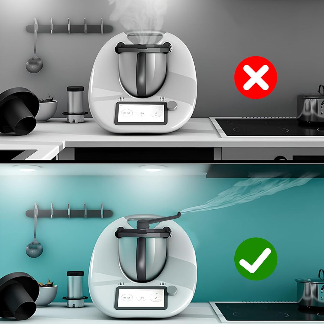 Dampfumleiter für Thermomix TM5 TM6, Dampf Umleitung Zubehör aus Lebensmittelechtes PP, Dampfableite