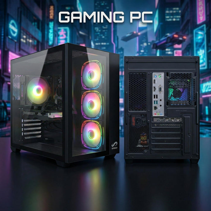 STGsivir Gaming PC, GeForce RTX 2060 Super 8GB GDDR6,Core i7 bis zu 3.9Ghz,16GB DDR,1TB SSD,WLAN 6,B