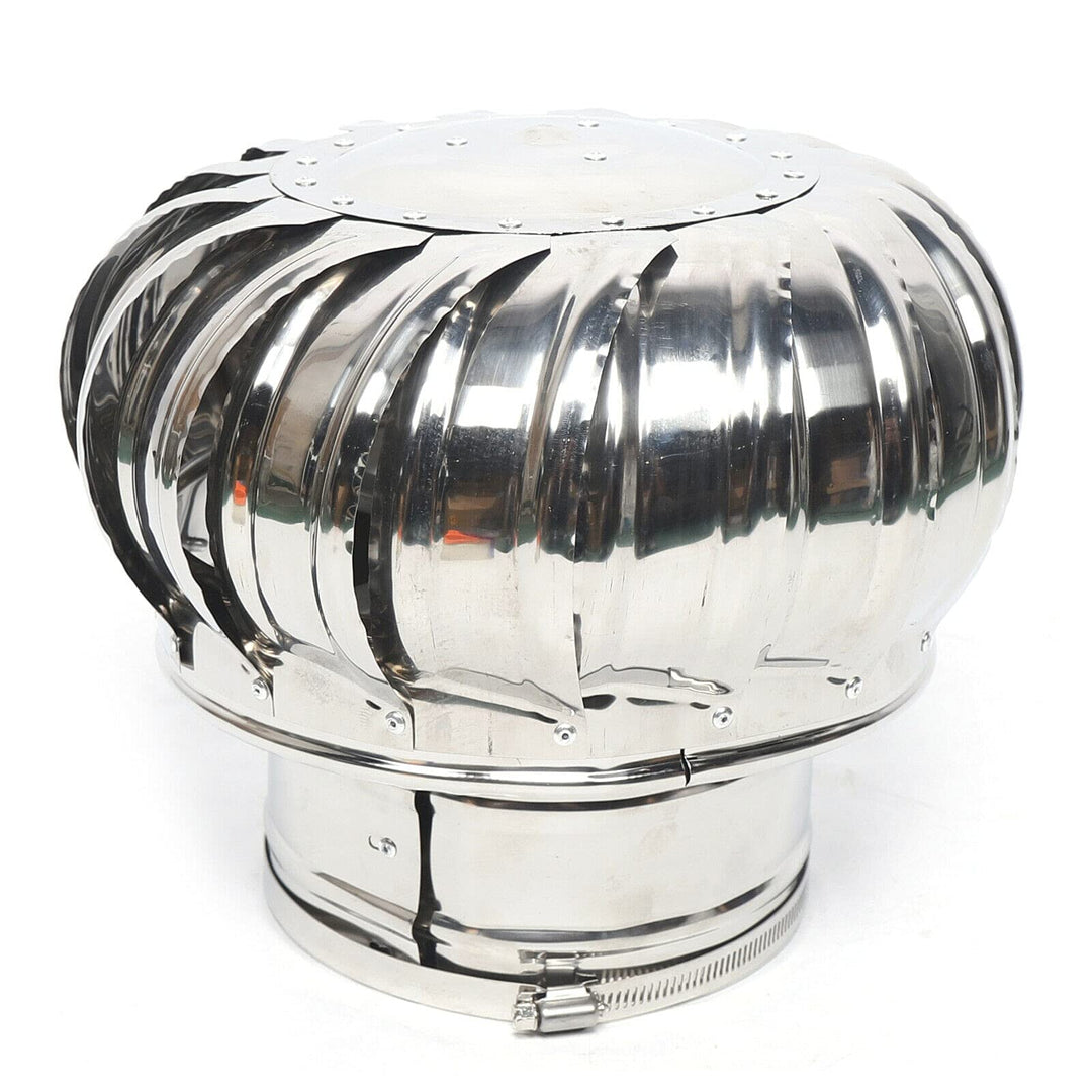 Schornsteinaufsatz Lüftungsaufsatz Edelstahl Drehbarer Kugelaufsatz 160 mm Turbo Kaminaufsatz für In