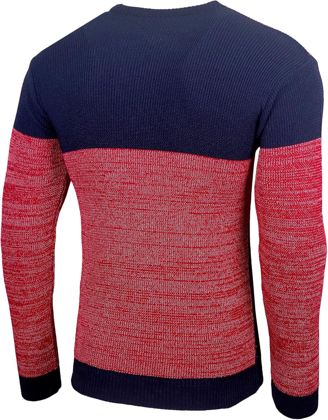 Baxboy Herren Pullover Slim Fit Rundhals Strick-Pullover Rundkragen Moderner Männer schwarzer Pulli