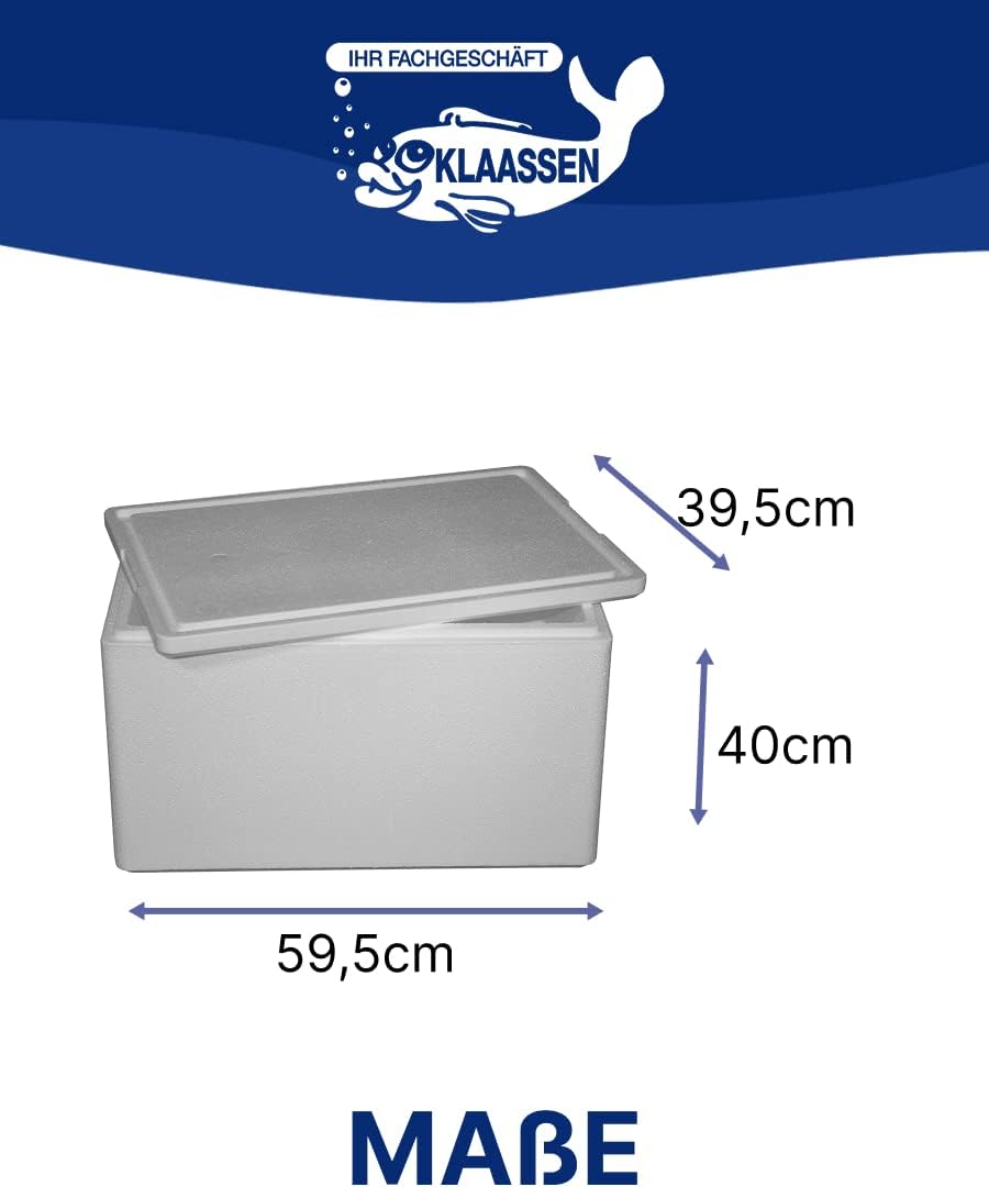 Thermobox, Styroporbox / Eisbox für Essen, Getränke & temperaturempfindliche Ware, Isolierbox aus St