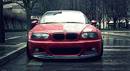 Kühler- Sport- Front- Rippen- Grill Schwarz Matt Eintragungsfrei Set Passend für BMW E46 Coupe+Cabri