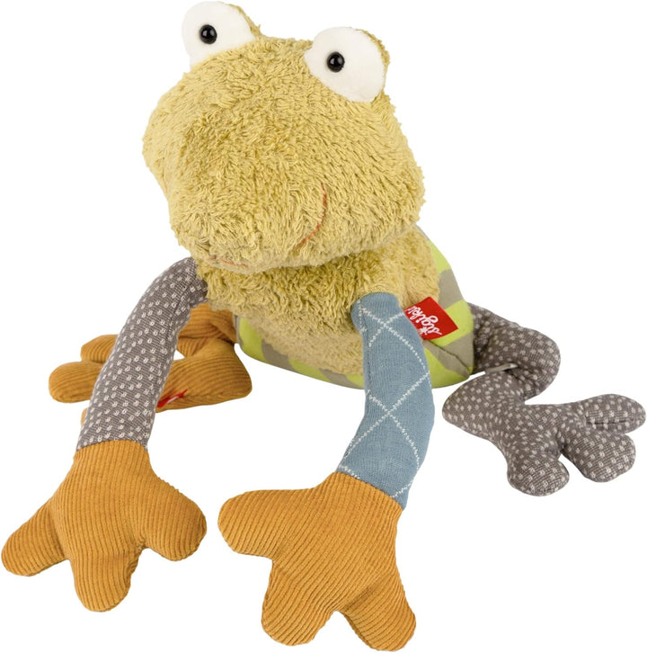 Sigikid 43236 Patchwork Stofftier, Mehrfarbig/Frosch