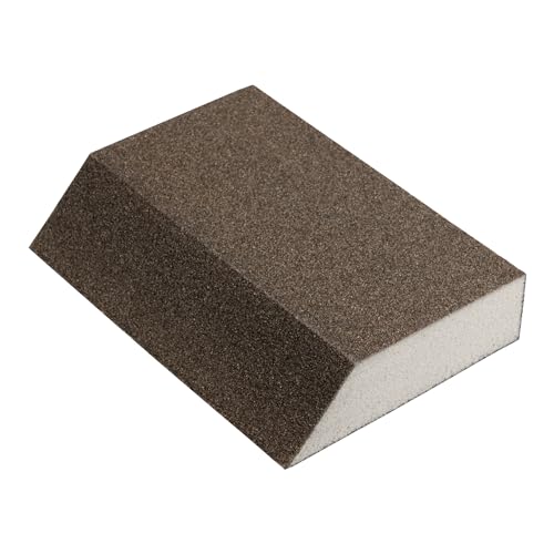 Klingpsor 331019 SK 700 A, Schleifblock, flexibel, beschichtet auf 4 Seiten Braun, 125x89x25, 120, 1